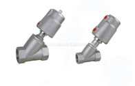 DN10~DN80 Stainless Steel Piston Angle Seat Valve With Stainless Steel Actuator